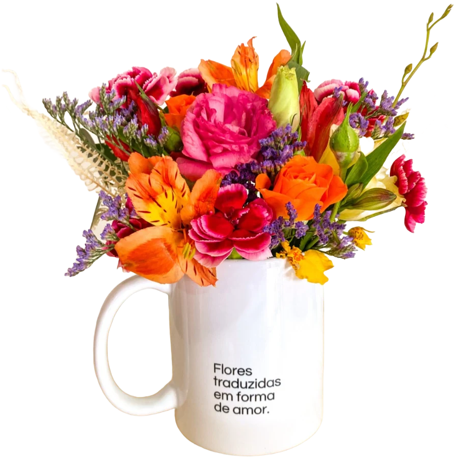 Caneca floral