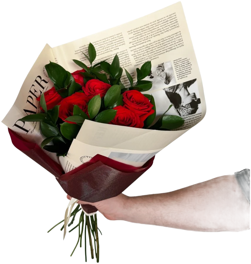 Buquê 6 rosas